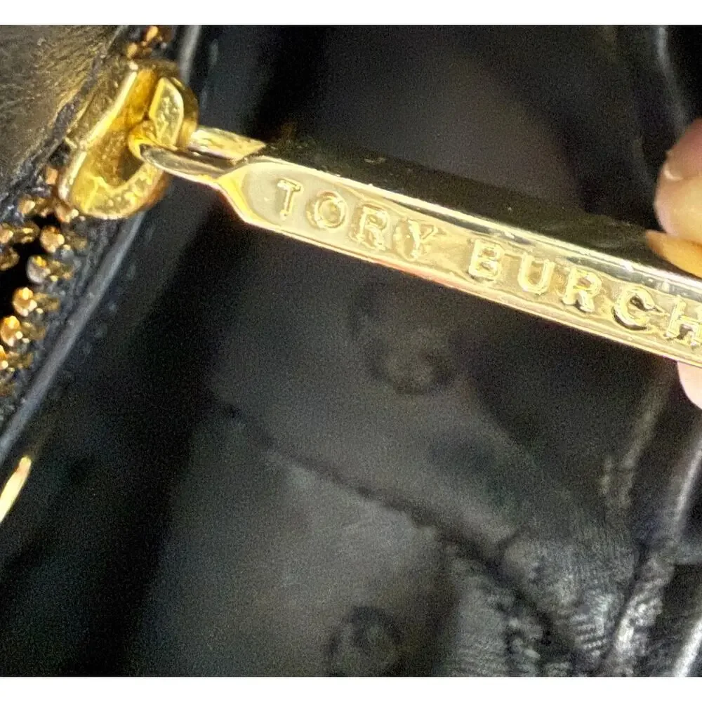 Tory Burch Fleming Small Convertible Shoulder Bag Black Quilted Leather Chain